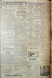 Página do jornal Unitário de março de 1950