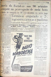 Página do jornal Unitário de março de 1950