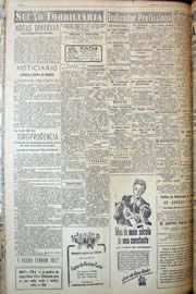 Página do jornal Unitário de março de 1950