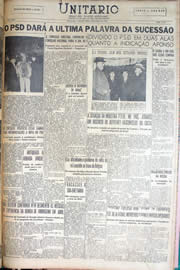 Página do jornal Unitário de março de 1950