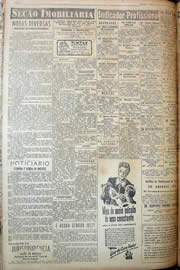 Página do jornal Unitário de março de 1950
