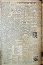 Página do jornal Unitário de março de 1950