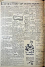Página do jornal Unitário de março de 1950