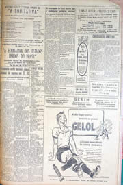 Página do jornal Unitário de março de 1950