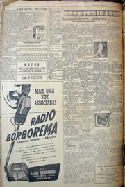 Página do jornal Unitário de março de 1950