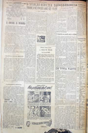 Página do jornal Unitário de maio de 1950