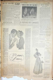 Página do jornal Unitário de maio de 1950