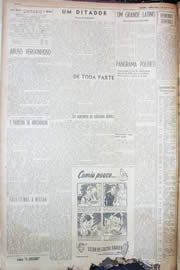 Página do jornal Unitário de maio de 1950