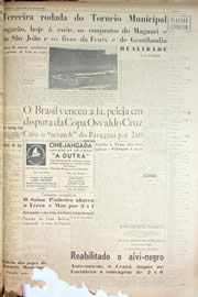 Página do jornal Unitário de maio de 1950