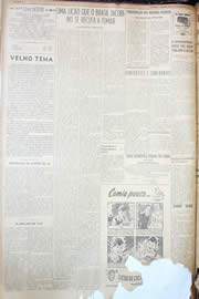 Página do jornal Unitário de maio de 1950