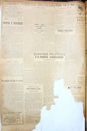 Página do jornal Unitário de maio de 1950