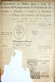 Página do jornal Unitário de maio de 1950