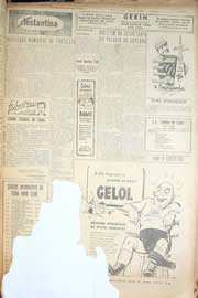 Página do jornal Unitário de maio de 1950