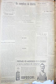 Página do jornal Unitário de maio de 1950