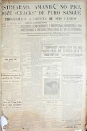 Página do jornal Unitário de maio de 1950