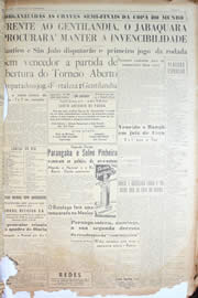 Página do jornal Unitário de maio de 1950