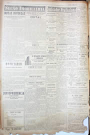 Página do jornal Unitário de maio de 1950