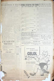 Página do jornal Unitário de maio de 1950