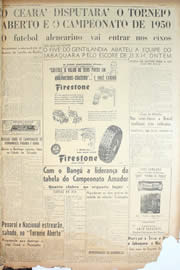 Página do jornal Unitário de maio de 1950