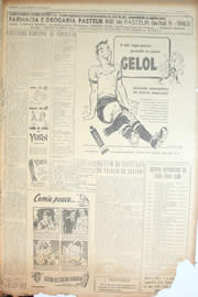 Página do jornal Unitário de maio de 1950