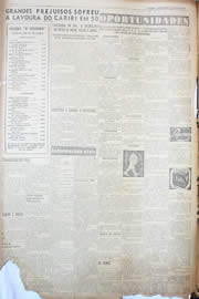 Página do jornal Unitário de maio de 1950