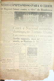 Página do jornal Unitário de maio de 1950
