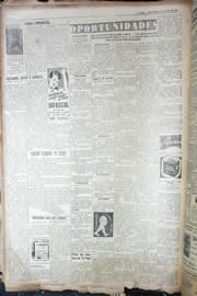 Página do jornal Unitário de junho de 1950