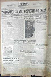 Página do jornal Unitário de junho de 1950