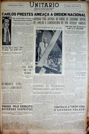 Página do jornal Unitário de junho de 1950