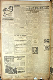 Página do jornal Unitário de junho de 1950