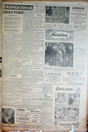 Página do jornal Unitário de junho de 1950