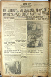 Página do jornal Unitário de junho de 1950