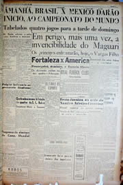 Página do jornal Unitário de junho de 1950