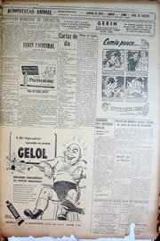 Página do jornal Unitário de junho de 1950