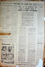 Página do jornal Unitário de julho de 1950