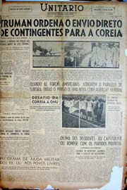Página do jornal Unitário de julho de 1950