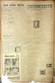 Página do jornal Unitário de julho de 1950