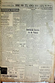 Página do jornal Unitário de julho de 1950