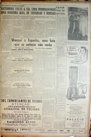 Página do jornal Unitário de julho de 1950