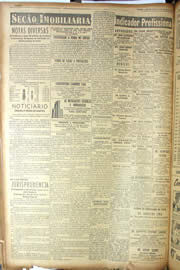 Página do jornal Unitário de julho de 1950