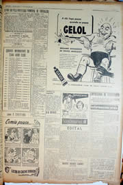 Página do jornal Unitário de julho de 1950