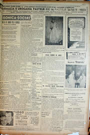 Página do jornal Unitário de julho de 1950