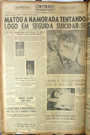 Página do jornal Unitário de julho de 1950