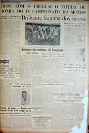 Página do jornal Unitário de julho de 1950