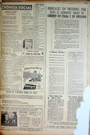 Página do jornal Unitário de julho de 1950