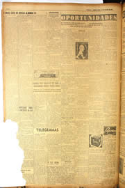 Página do jornal Unitário de julho de 1950