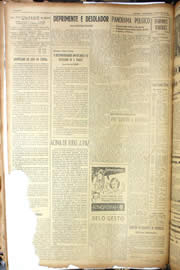 Página do jornal Unitário de julho de 1950