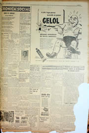 Página do jornal Unitário de julho de 1950