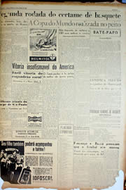 Página do jornal Unitário de julho de 1950
