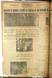 Página do jornal Unitário de julho de 1950
